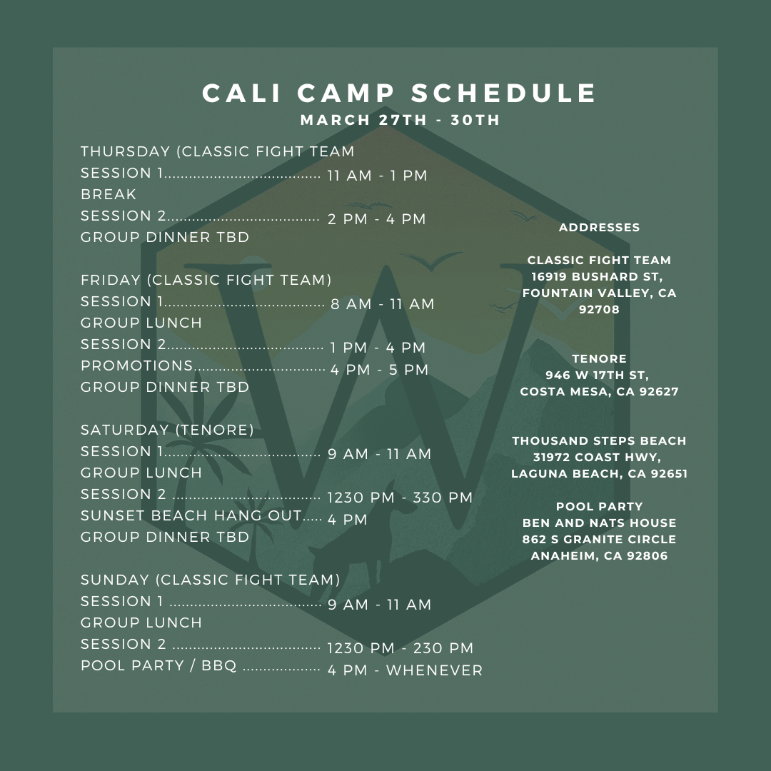 Cali BJJ Camp 2025